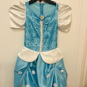 Blue and White Kids Princess Costume